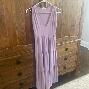 See You Monday Lilac Sleeveless Maxi Dress